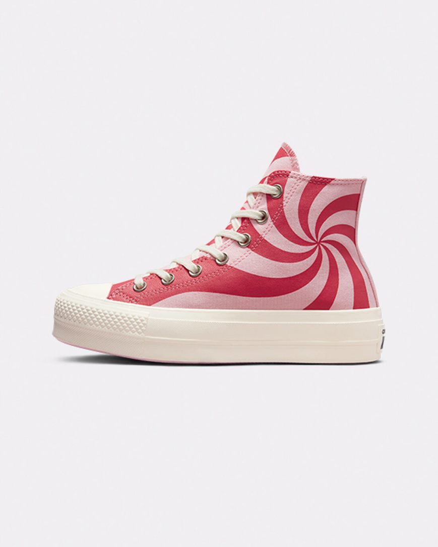 Women's Converse Chuck Taylor All Star Lift Color Candy High Top Platform Shoes Orange Pink | AU 3C619N